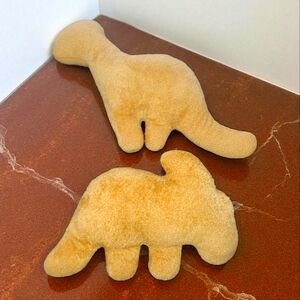 SHEIN Set Of Dino Nugget Throw Pillows